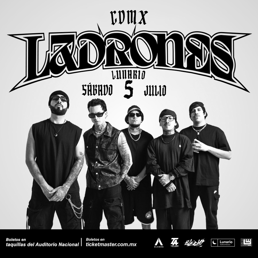 Llega el Flow Pesado en la CDMX: Ladrones anuncia concierto en el Lunario 1 LunarioLadrones 900X900